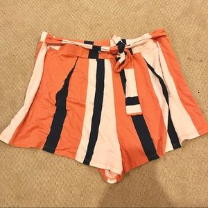 Flowy Striped Shorts